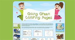 Desktop Screenshot of goinggreencoloringpages.com